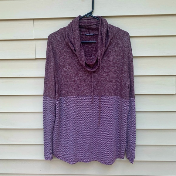 Pink Clover Sweaters - Pink Clover XXL purple cowl neck pullover